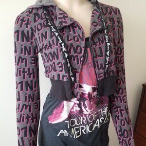 ***SOLD***      Abbey Dawn Hoodie Women's Grey and Pink